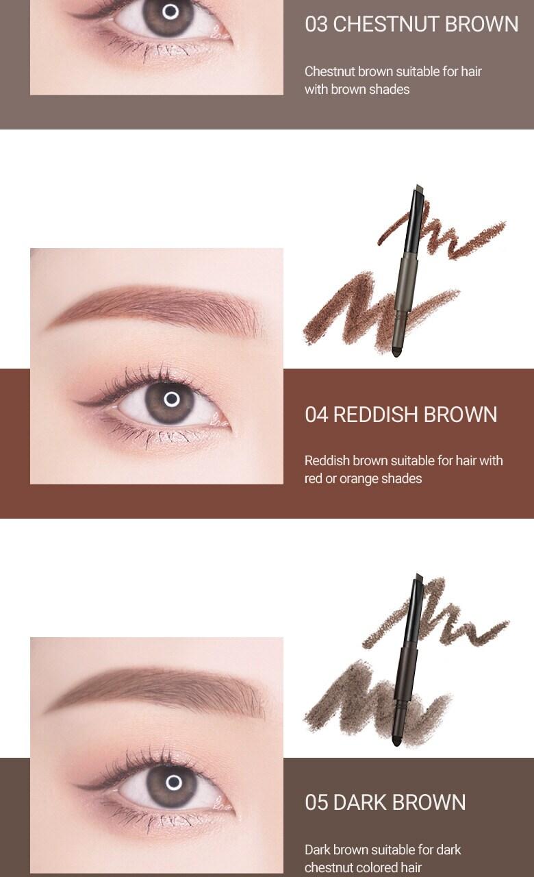 [WAKEMAKE] Powder Jet Dual Brow 0.75g - #07 Neutral Brown